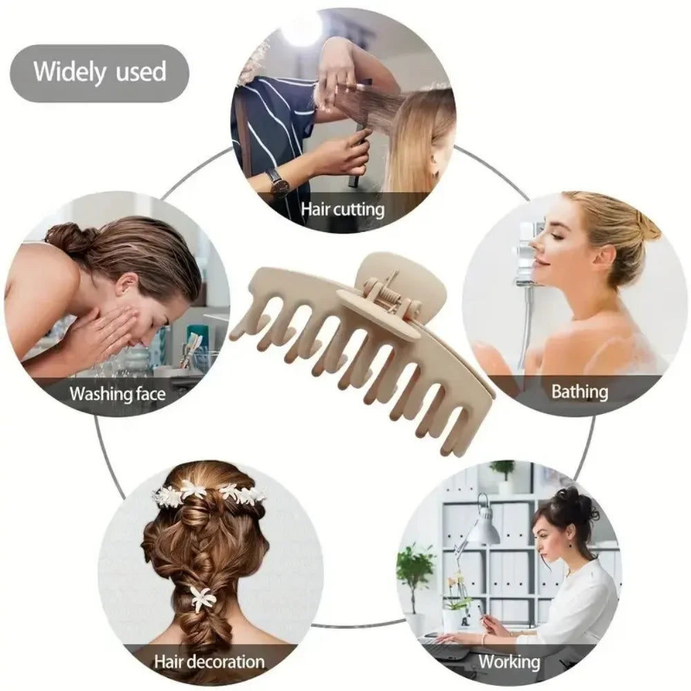 Stylish 6-Piece Korean Hair Claw Clip Set for Women - Versatile Shark Clips & Barrettes for Every Occasion!